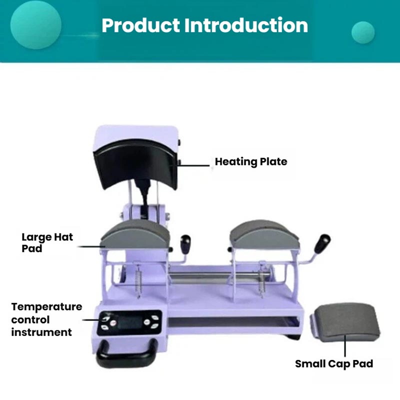 Heat Press Machine - Double Station Cap Heat Press Machine