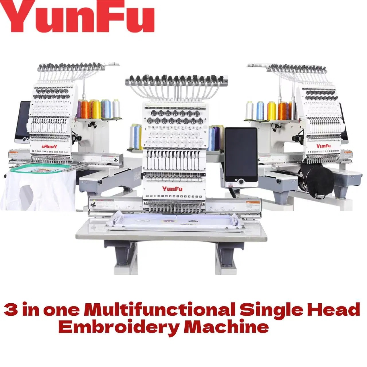 Commercial Embroidery Machine - 3 In 1 Embroidery Machine Automatic