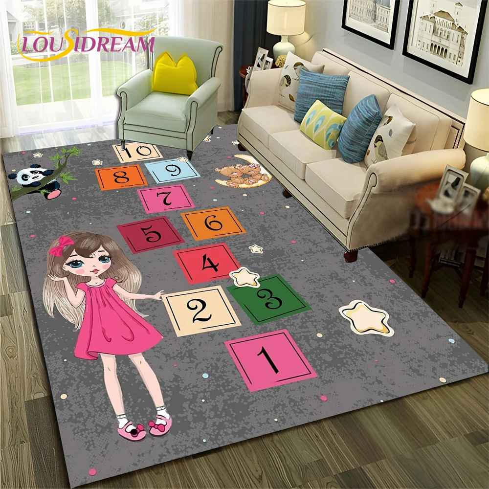 Commercial Digital Printing - 3D Hopscotch Child Digital Games Boy