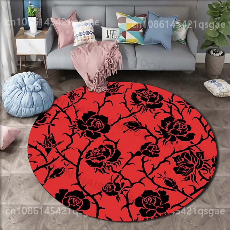 Multiple size Black roses on r - Printing On Commercial review and price